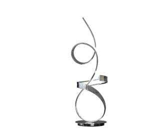 AMSTERDAM CHROME TABLE LAMP - LED STRIP & TOUCH DIMMER