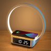 1pc Wireless Charger Table Lamp, 18W Touch Lamp Alarm Clock With Wireless Charging Wake-Up Light, Digital Sonic 10W Max Qi Charger Nightstand Reading