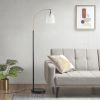 [Only support Drop Shipping Buyer] Bristol Arched Metal Floor Lamp with Frosted Glass Shade