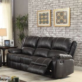 Zuriel Sofa (Motion) in Black PU