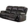 Zuriel Sofa (Motion) in Black PU