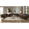 Porchester Loveseat in Distress Chocolate Top Grain Leather