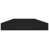 Bookshelf Boards 4 pcs Black 15.7"x3.9"x0.6" Engineered Wood