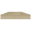 Bookshelf Boards 4 pcs Sonoma Oak 15.7"x3.9"x0.6" Engineered Wood