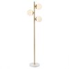 [Only support Drop Shipping Buyer] Holloway 3-Globe Light Floor Lamp with Marble Base