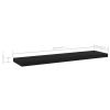 Bookshelf Boards 4 pcs Black 15.7"x3.9"x0.6" Engineered Wood