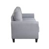 79.9" Modern Living Room Sofa Linen Upholstered Couch Furniture for Home or Office ; Light Grey*Blue; (3-Seat; Old Sku:WF288519AAC)