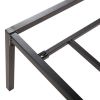 Queen Size Bed Frame Metal Heavy Duty Iron Beds Frames - black XH