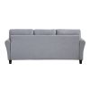 79.9" Modern Living Room Sofa Linen Upholstered Couch Furniture for Home or Office ; Light Grey*Blue; (3-Seat; Old Sku:WF288519AAC)