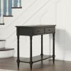 American solid wood sofa table(Black)