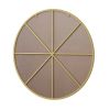 39" Wall Mounted Gold Circular Mirror; for Bathroom; Living Room; Bedroom Wall Decor