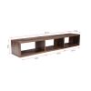 Shallow Floating TV Console; 60 inches