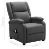 Massage Chair Anthracite Faux Leather