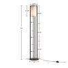 [Only support Drop Shipping Buyer] Charlton Metal Floor Lamp with Glass Cylinder Shade