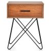 Industrial Style Coffee Table Storage Display Nightstand