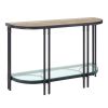 Brantley Sofa Table in Oak &amp; Sandy Black Finish LV00753