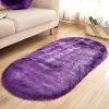 Fluffy 6cm Plush Carpet Fuzzy Wool Floor Mat Multicolor Oval Soft Living Room Bedroom Aldult Boys Girls Home Decor Cute Fashion