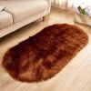 Fluffy 6cm Plush Carpet Fuzzy Wool Floor Mat Multicolor Oval Soft Living Room Bedroom Aldult Boys Girls Home Decor Cute Fashion