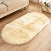 Fluffy 6cm Plush Carpet Fuzzy Wool Floor Mat Multicolor Oval Soft Living Room Bedroom Aldult Boys Girls Home Decor Cute Fashion