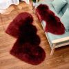 Long Plush Carpet Fuzzy Wool Floor Mat Multicolor Double Heart Soft Fluffy Living Room Bedroom Aldult Child Boy Girl Fashion Lovely