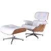 High grade vintage 8 layer leather plywood ergonomic design office chair