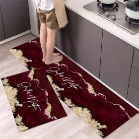 Kitchen Entrance Floor Mat Non Slip Long Strip Geometry Pattern Bathroom Rug (Main Color: Style 5, size: 40 x 120 cm)