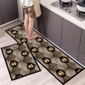 Kitchen Entrance Floor Mat Non Slip Long Strip Geometry Pattern Bathroom Rug (Main Color: Style 14, size: 40 x 60 cm)