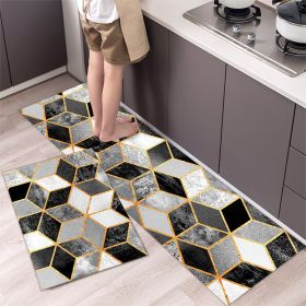 Kitchen Entrance Floor Mat Non Slip Long Strip Geometry Pattern Bathroom Rug (Main Color: Style 9, size: 40 x 120 cm)