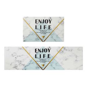 Home Decor PVC Leather Entrance Doormat Kitchen Mat (Main Color: Style 7, size: 45 x 150 cm)