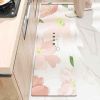 Home Decor PVC Leather Entrance Doormat Kitchen Mat