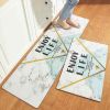 Home Decor PVC Leather Entrance Doormat Kitchen Mat