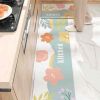 Home Decor PVC Leather Entrance Doormat Kitchen Mat