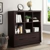 Steele 6 Cube Storage Bookcase Organizer with Drawers;  Multiple Finishes