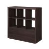 Steele 6 Cube Storage Bookcase Organizer with Drawers;  Multiple Finishes