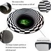 3D Vortex Mat Carpet Abstract Geometric Optical Doormat Area Rug Non-slip Floor Mat Rug Floor Mat Living Room Bedroom Decor Rugs